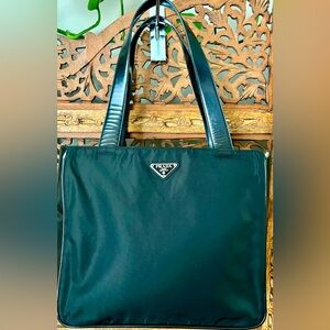 Authentic Black Prada Tote Bag